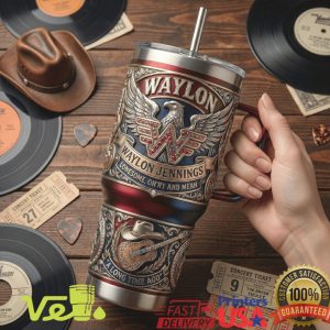 Waylon Jennings Outlaw Country A Long Time Ago Lonesome On’ry And Mean Music Tumbler