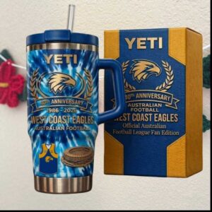 West Coast Eagles 40th Anniversary 1986 2026 Australian Football League Tumbler