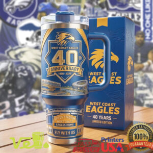 West Coast Eagles 40th Anniversary Optus Stadium 40oz Fan Tumbler