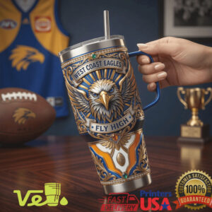 West Coast Eagles Fly High AFL Collector Edition 40oz Stainless Steel Tumbler