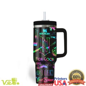 Wicked Musical Changed For Good Elphaba Glinda Neon Style Fans Gift 40oz Stainless Steel Insulated Tumbler