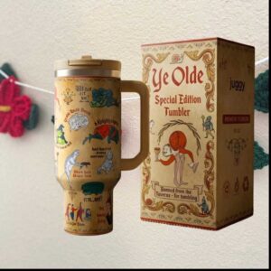 Ye Olde Special Edition Medieval Art Humor Juggy 40oz Large Travel Mug Tumbler
