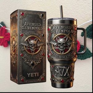 Avenged Sevenfold Hail to the King Nightmare Bat Skull Gothic Tumbler