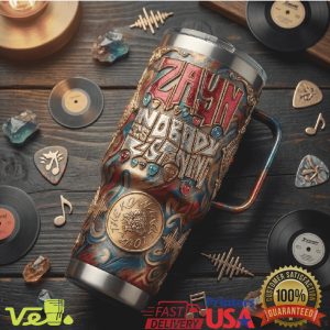 Zayn Malik Nobody Is Listening Album Art 40oz Music Tumbler
