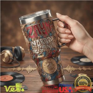 Zayn Malik Nobody Is Listening Album Art 40oz Music Tumbler