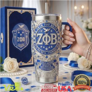 Zeta Phi Beta Sorority ZOB 1920 Scholarship Service Sisterhood Custom YETI Tumbler