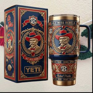 Ole Miss Rebels SEC Rebel Pride Heritage Edition 40oz Tumbler