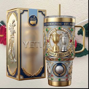 The Masters Augusta National Golf Legends Special Edition Gold Tumbler