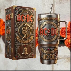 AC DC High Voltage Legacy Angus Young Highway To Hell Rock Tumbler
