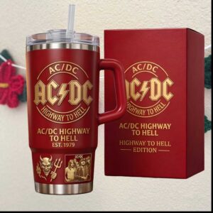 AC DC Highway To Hell 1979 Red Rock Music Tumbler AC DC Highway To Hell 1979 Red Rock Music Tumbler