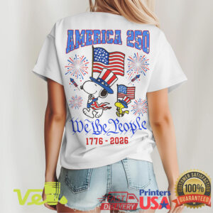 America 250 USA Est 1776 We The People Snoopy Fourth Of July T Shirt