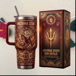 Arizona State Sun Devils Forks Up NCAA Football Tumbler Arizona State Sun Devils Forks Up NCAA Football Tumbler