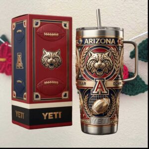Arizona Wildcats Bear Down Football 2026 Collegiate Tumbler Arizona Wildcats Bear Down Football 2026 Collegiate Tumbler