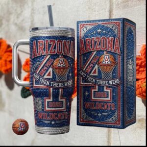 Arizona Wildcats Men's Final Four 2026 Basketball Commemorative Tumbler