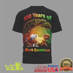 Black History Month Snoopy 100 Years of Black Excellence Peanuts Kente Hat T Shirt
