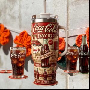 Coca Cola 140th Anniversary Personalized David Name Ultimate Legacy Tumbler