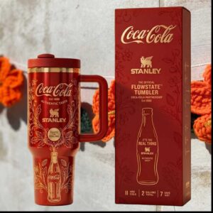 Coca Cola Stanley Flowstate Partnership Authentic Taste Red Engraved Tumbler