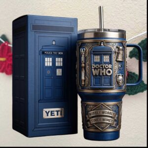 Doctor Who TARDIS Police Box Timey Wimey Sci Fi Series Tumbler Doctor Who TARDIS Police Box Timey Wimey Sci Fi Series Tumbler