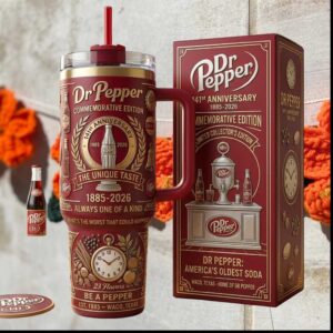 Dr Pepper 141st Anniversary Commemorative 1885 2026 Waco Texas Tumbler
