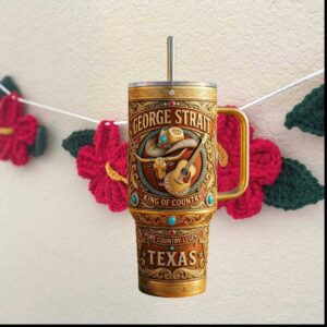 George Strait King Of Country Texas Legend Music Tumbler George Strait King Of Country Texas Legend Music Tumbler