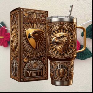 Hawthorn Hawks Mighty Hawks Established 1902 Tumbler Hawthorn Hawks Mighty Hawks Established 1902 Tumbler