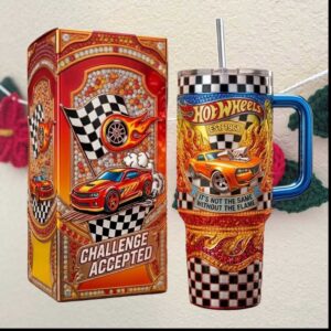 Hot Wheels Challenge Accepted Flame 1968 Boys Tumbler Hot Wheels Challenge Accepted Flame 1968 Boys Tumbler