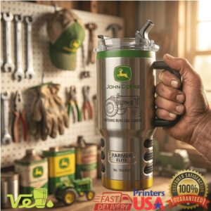 John Deere Farmer Elite Nothing Runs Like A Deere Heavy Duty Insulated Tumbler