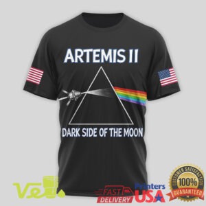NASA Artemis II Dark Side Of The Moon Snoopy Astronaut Space Exploration Graphic T Shirt