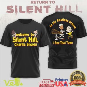Silent Hill Charlie Brown Parody Horror Gaming Mashup Pyramid Head Snoopy Graphic T Shirt