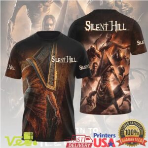 Silent Hill Pyramid Head Horror Gaming Graphic T Shirt Dark Aesthetic Video Game Fan Merchandise