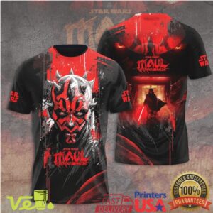 Star Wars Darth Maul Shadow Lord Dark Side Force Portrait Graphic T Shirt Apparel