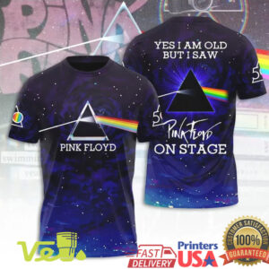 Yes I Am Old But I Saw Pink Floyd On Stage Nebula Prism T Shirt